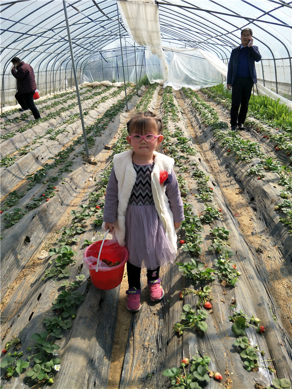 易視界小客戶開心的展示自己的勞動成果