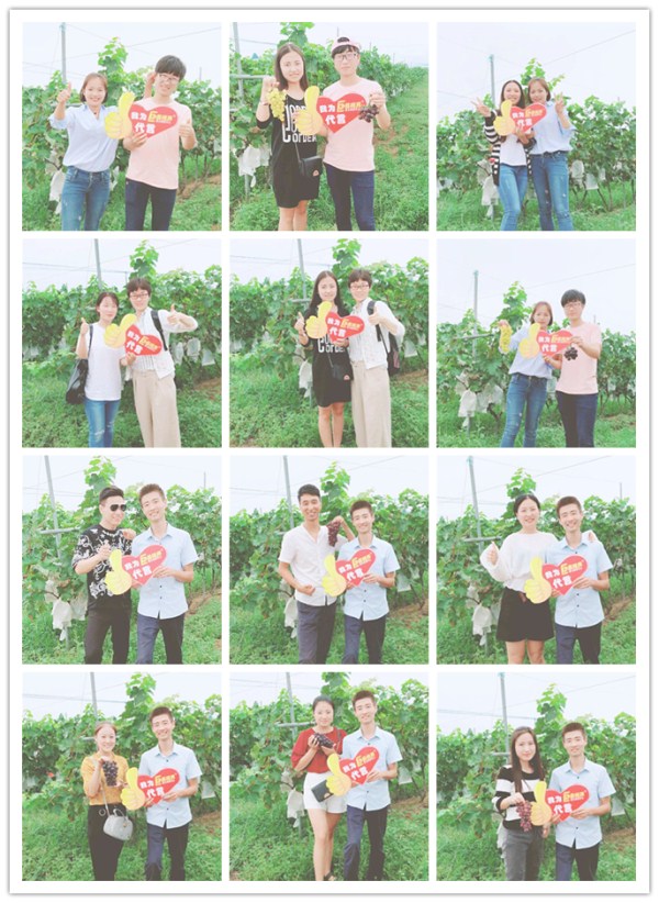 易視界伙伴們摘到葡萄后也十分開(kāi)心